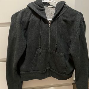 Brandy Melville cropped zip up